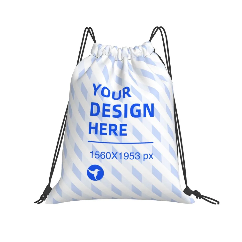 White Simple Casual Drawstring Backpack White - Shop at LoveMi
