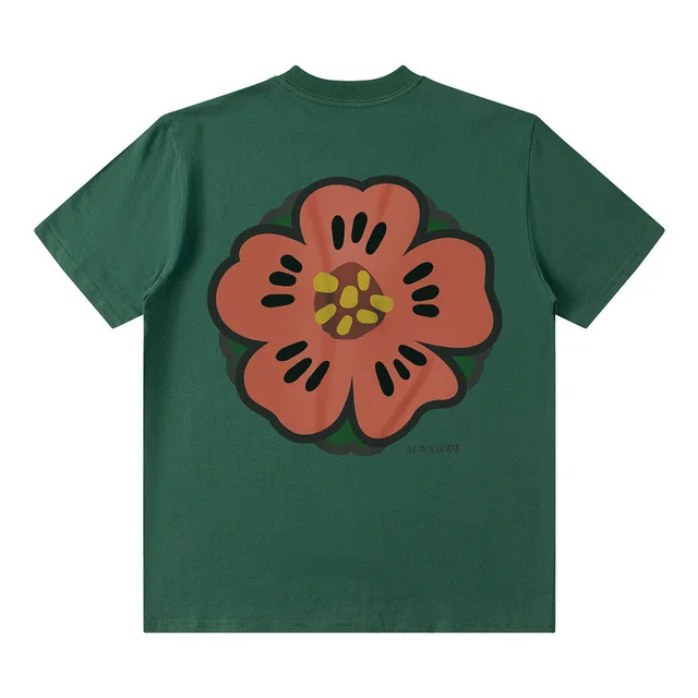 Hip Hop Distressed Summer Loose Crewneck Top Green - Shop at LoveMi