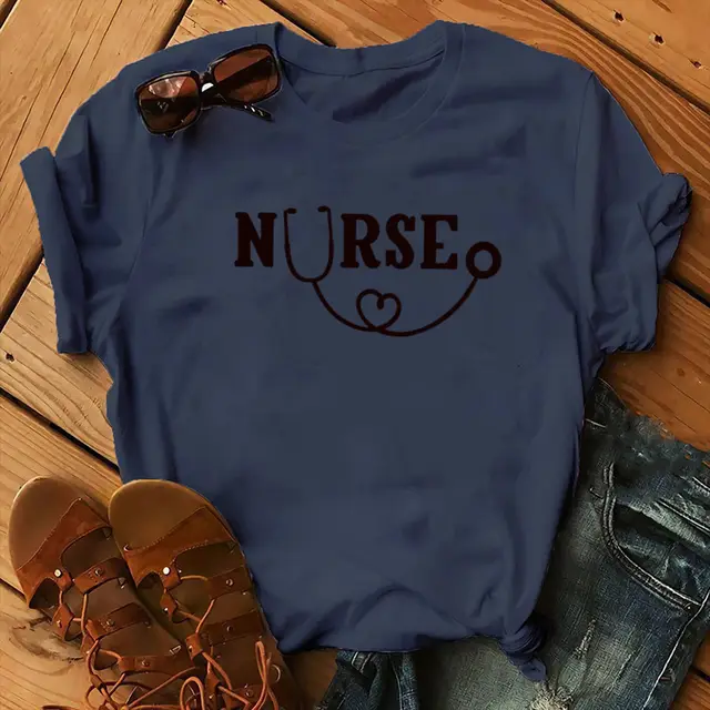 Women's Christmas Animal Flower Short Sleeve Navy Blue - Shop at LoveMi