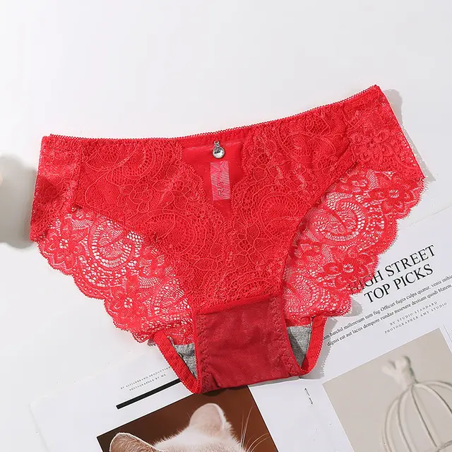 Transparent European And American Women's Fashion Panties Big Red - Shop at LoveMi
