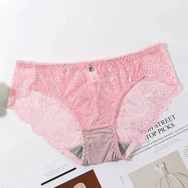 Transparent European And American Women's Fashion Panties Pink - Shop at LoveMi