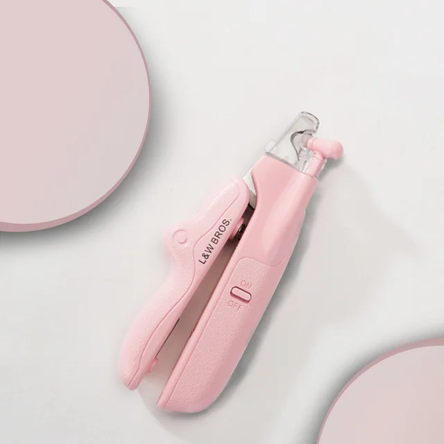 Pet Nail Clippers With LED Light Dogs Cat Nail Scissors Professional Trimmer Tool Care Grooming Supplies Pink - Shop at LoveMi