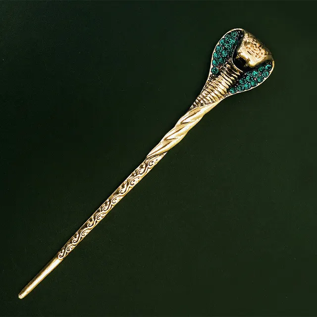 Vintage Cobra Hairpin Diamond Alloy Tiara Green - Shop at LoveMi