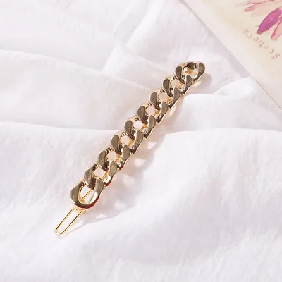 Baroque Chain Alloy Plated Hair Clip Chain Clip - Shop at LoveMi