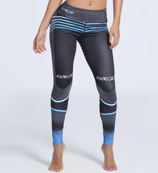 Direct sales hot outdoor sports digital gradient color printing Slim yoga leggings