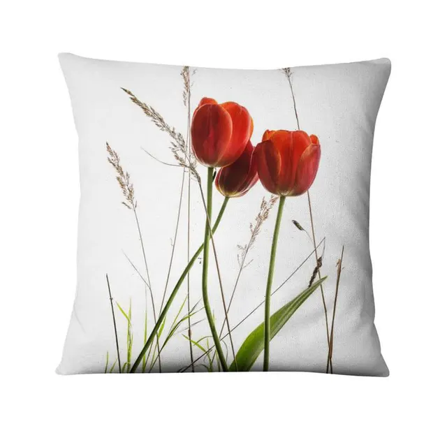 Floral Digital Print Pillowcase Green Plant Cushion Cover 10Color - Shop at LoveMi