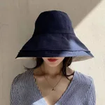 Cotton Linen Navy Blue