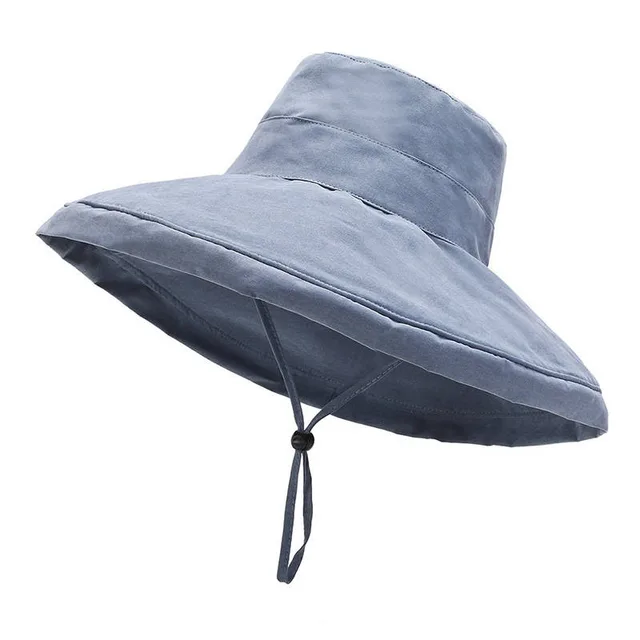 Women's Oversized Brim Shade New Peach Skin Bucket Hat Grey - Shop at LoveMi