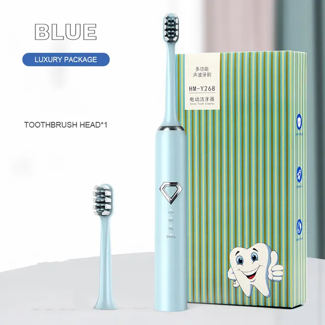 Electric Tooth Calculus Whitening Care Irrigator Toothbrush Set Blue - Shop at LoveMi