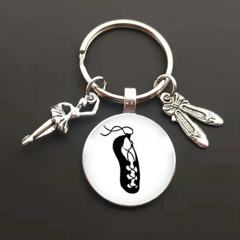 Fashion Ballet Glass Pendant Charm Keychain 3 Style - Shop at LoveMi