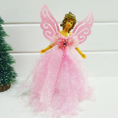 Christmas Angel Decoration Hanging Pieces Domestic Ornaments Pink - Shop at LoveMi