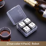 304 Stainless Steel Food Grade Metal Ice Cubes - True Color Robot - View 1