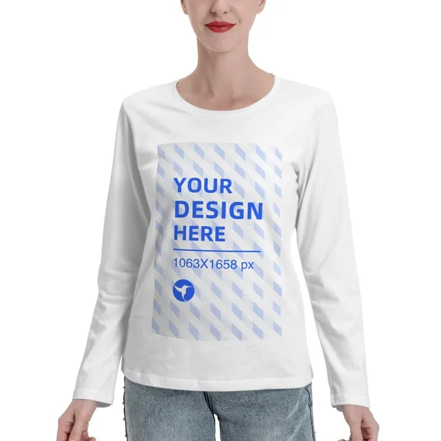 Women's Long Sleeve Crew Neck T Shirt White - Shop at LoveMi
