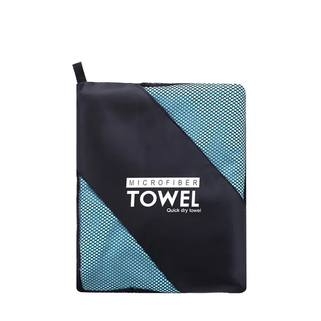 Microfiber Double Fleece Sports Quick Drying Towel Sky Blue - Shop at LoveMi