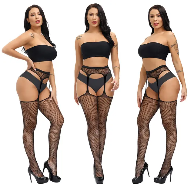Sling Mesh Stockings Stockings Super Elastic Fine Mesh Non slip Average Size Simple Package - Shop at LoveMi