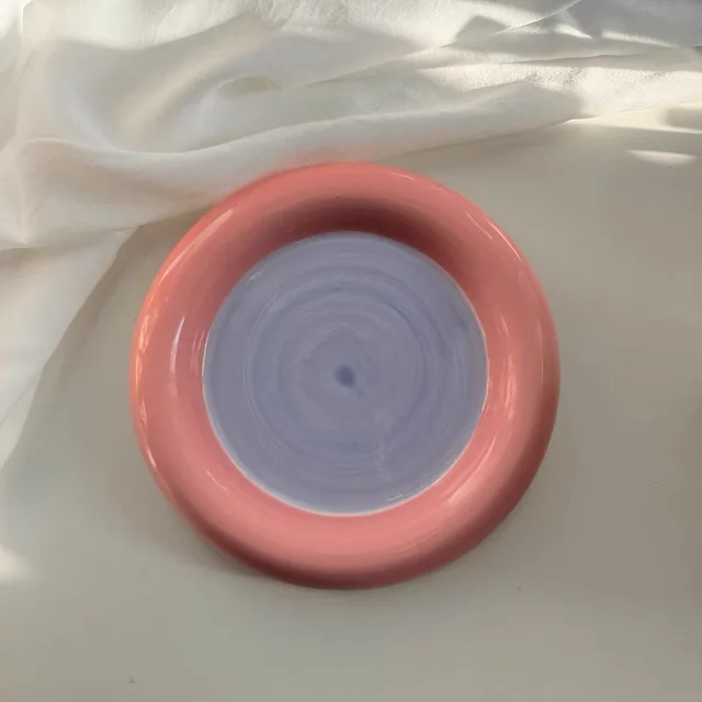 Ins Cream Chubby Cute Flower Creative Breakfast Plate Ceramic Plate 8 Style - Shop at LoveMi