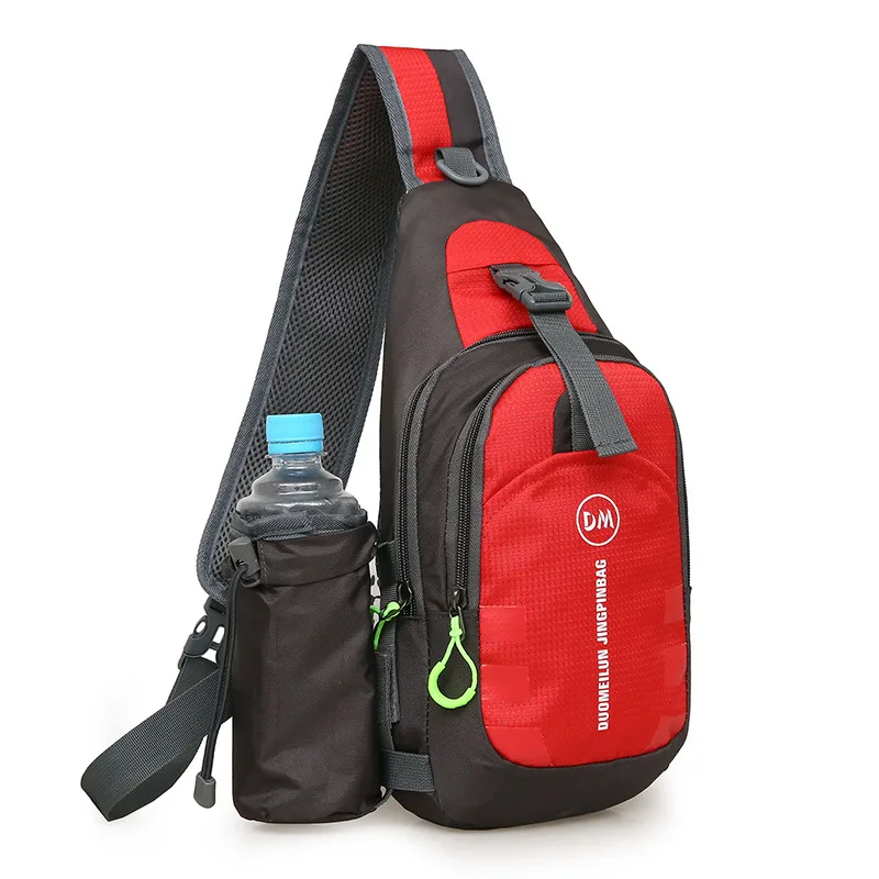 Chest Lightweight Nylon Casual Men's Messenger Bag Red - Shop at LoveMi
