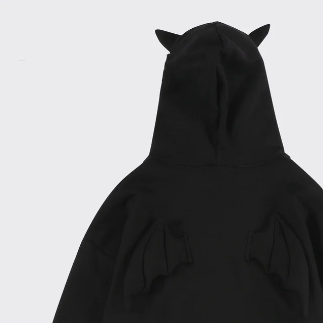 Trick Or Treat Little Devil Wings Design Cute Sweater Black - Shop at LoveMi