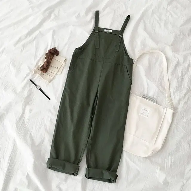 Women's Fashion Personality Pants Summer Overalls Army Green Overalls - Shop at LoveMi