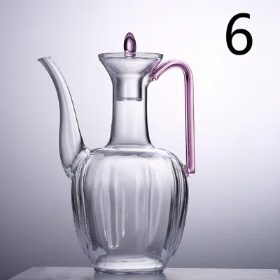 Handmade High Temperature Resistant Imperial Concubine Warm Wine Glass Jug Set 6 Style - Shop at LoveMi