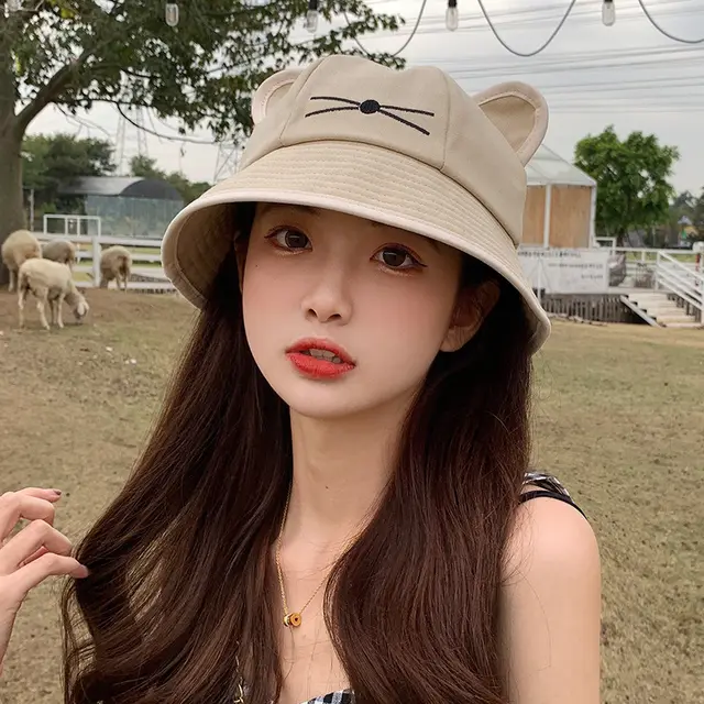 Fashion Ladies Sun Hat Summer Student Style Beige - Shop at LoveMi