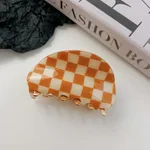 Orange And White Grid