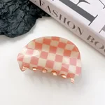 Pink And White Grid