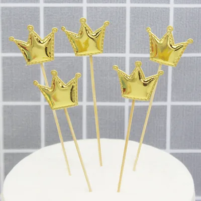 Bright Peach Heart Pentagram Crown 5 Pack Birthday Plug in Crown Gold - Shop at LoveMi