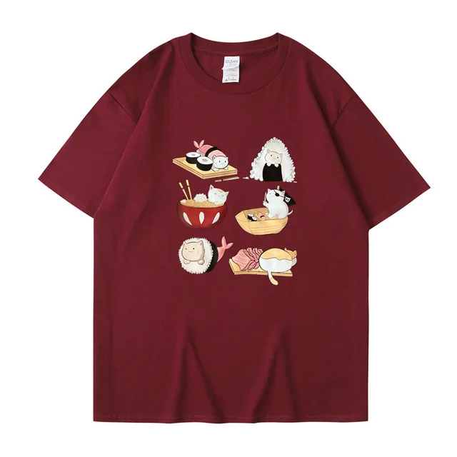 Men's Summer New Short Sleeve T shirt Wine Red - Shop at LoveMi