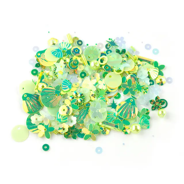 DIY Pearl Sequins Mixed Epoxy Filler Green - Shop at LoveMi
