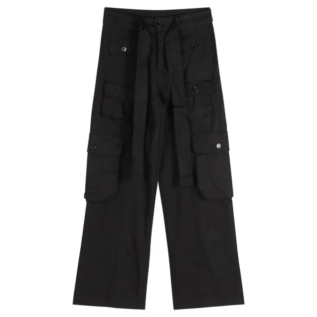 Women's Workwear All Match Straight Casual Pants Black - Shop at LoveMi