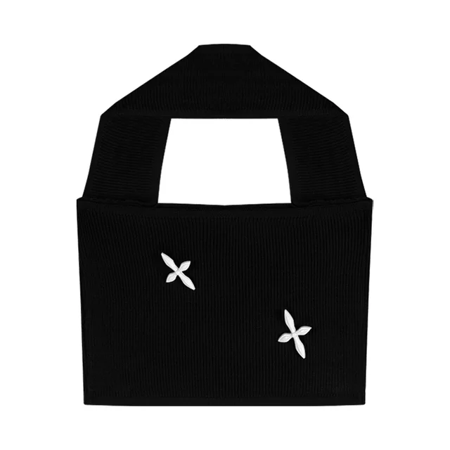Strapless Halterneck Camisole Top Outerwear Black - Shop at LoveMi
