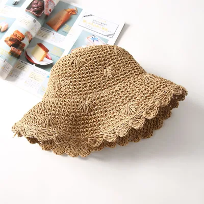Women's Summer Foldable Beach Hat Sunshade Khaki - Shop at LoveMi
