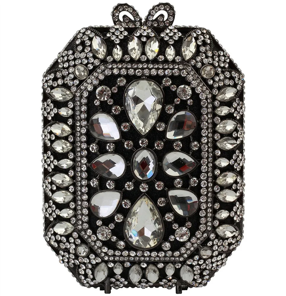 Original Clutch Bag With Handmade Diamond Evening Picture3 - Shop at LoveMi