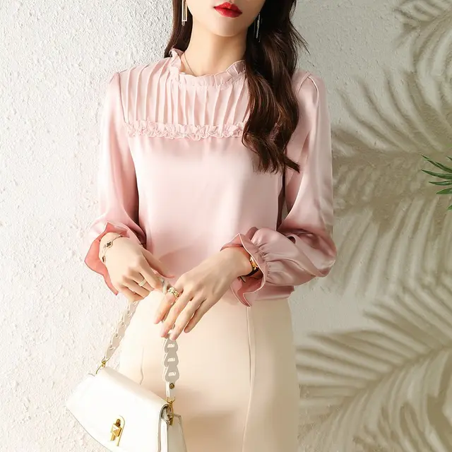 Pretty Western Style Shirt Ladies Fashion Top Pink - Shop at LoveMi