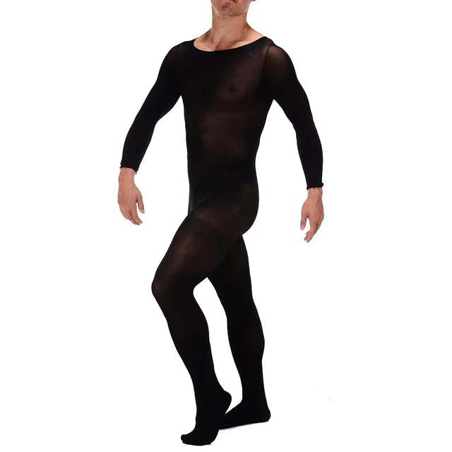 Bodysuit Stockings Ladies Men's Pantyhose Black - Shop at LoveMi