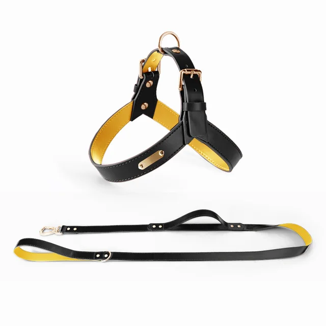 Summer Pet Dog And Cat Vest Type Chest Harness Leash Black Set - Shop at LoveMi