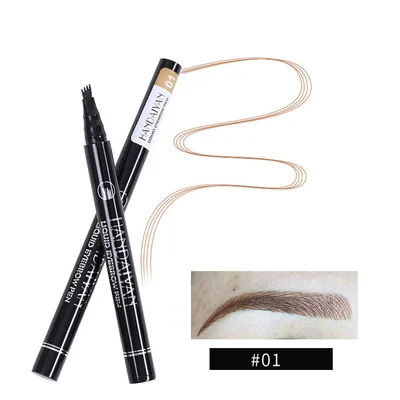 Four head Eyebrow Pencil Liquid Eyebrow Pencil Tattoo Eyebrow Pencil Eyebrow Pencil 4 head Eyebrow Pencil Four jaw Eyebrow Pencil 1 Light Coffee ... 1 Light Coffee Color - Shop at LoveMi