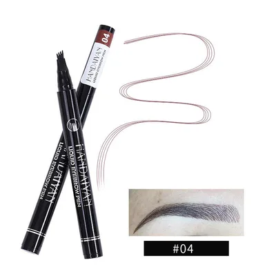 Four head Eyebrow Pencil Liquid Eyebrow Pencil Tattoo Eyebrow Pencil Eyebrow Pencil 4 head Eyebrow Pencil Four jaw Eyebrow Pencil 4 Dark Coffee C... 4 Dark Coffee Color - Shop at LoveMi