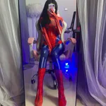 Erotic Lingerie Uniform Temptation Zipper Jumpsuit - Red