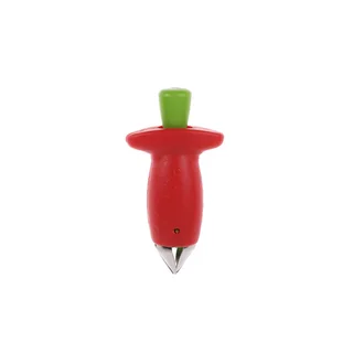 Strawberry Stem Remover Metal Plastic Fruit Leaf Remover Tomato Stalks Strawberry Knife Stem Remover Gadget Kitchen Cooking Tool - Separate Opp Bag