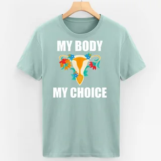 European And American T-shirt Feminism Cotton Plus Size - Green