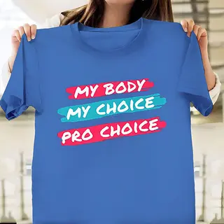 Fertility Freedom Pattern Women's Short Sleeves - Blue