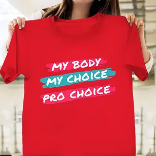 Fertility Freedom Pattern Women's Short Sleeves - Red
