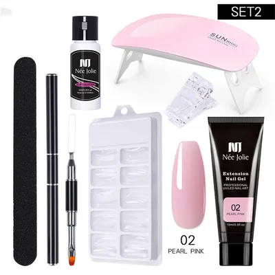 Nail Solid Extension Glue Nail Lamp Baking Set Usb - Shop at LoveMi