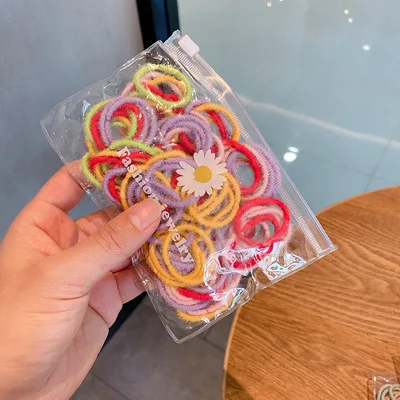 Girl Princess Color Head Hair Tie Rubber Band Plush Spring Color - Shop at LoveMi