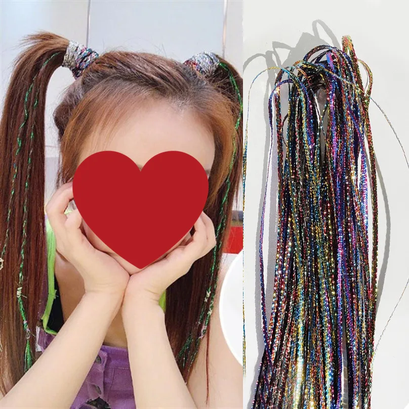 Colorful Ropes For Braiding Hair - 6Colorful Gold Wires