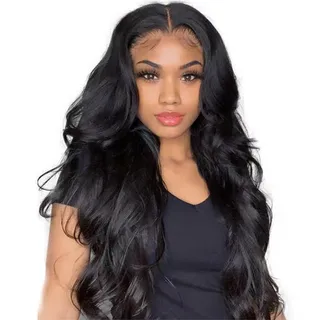 Women's Long Roll Mechanism Lace Chemical Fiber Wig Head Cover - 26 Inches