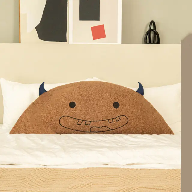 Cartoon Bedside Horn Cushion Bay Window Sofa Pillow Coffee Smiley - Shop at LoveMi