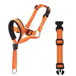 Anti Barking Anti Bite And Explosion Proof Pet Nylon Muzzle - Orange - View 1